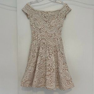 B. Darlin White Lace Cocktail Dress